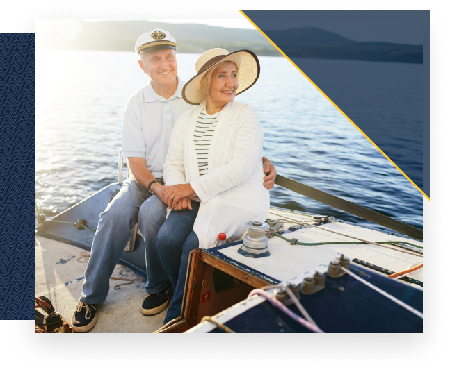 Couple on a boat